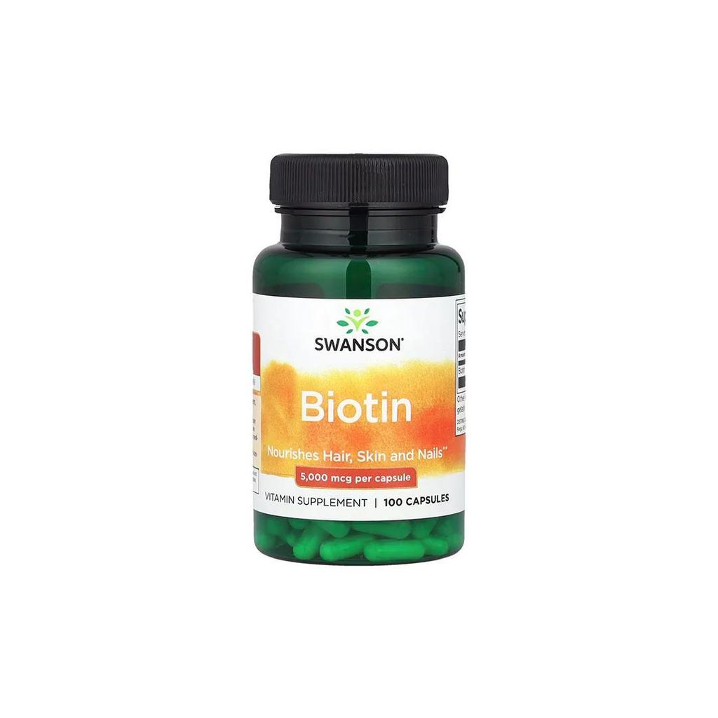Biotin 5000 mcg 100 Kapseln Swanson Health Products Produktbild 