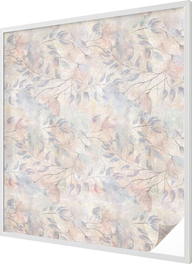 Buntglas Fensterfolie – 116x100 cm – Stained-Glass Design – blickdichte dekorative Sichtschutzfolie – selbstklebend, UV-Schutz – Änderun...