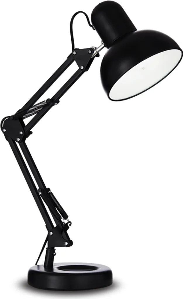 Lampe à poser KELLY noire finition mate avec support 1 ampoule E27