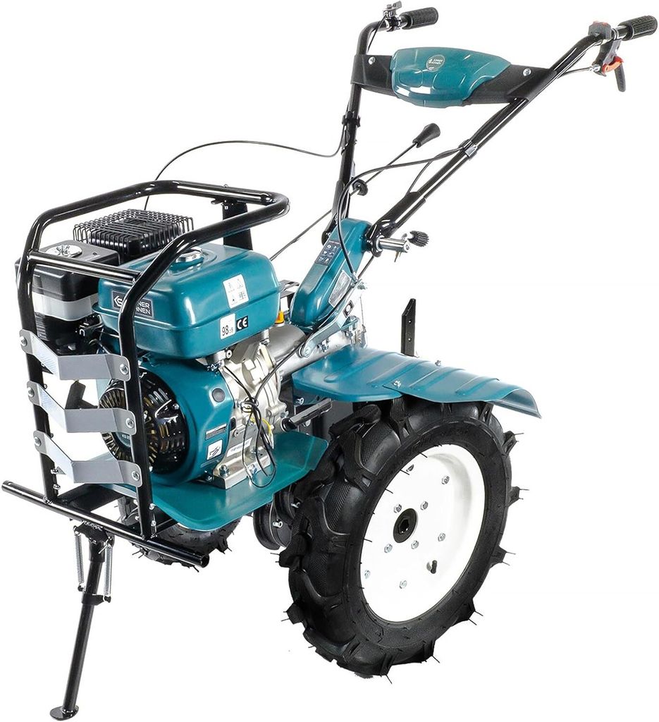 Könner & Söhnen KS 9HP-1350G-3 Benzin Bodenhacke mit Direktantrieb,gartenfräse, geschmiedete Säbelfräsen,3 Vorwärtsgänge, Rückwärtsgang, ...