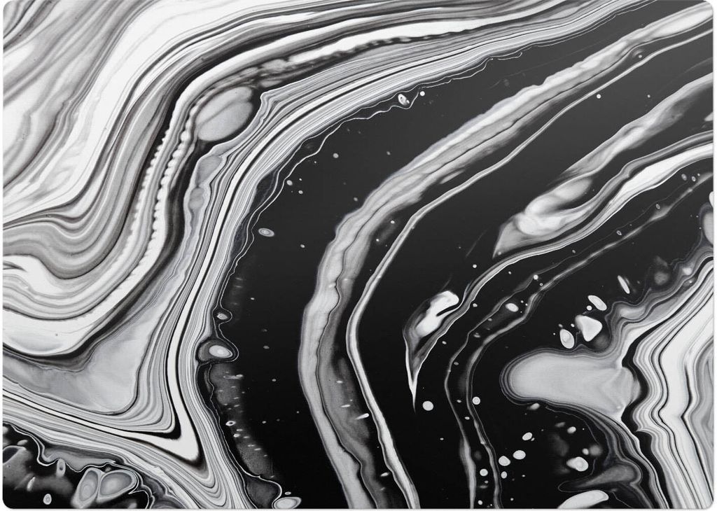 Abstrakte Wellen – Bodenschutzmatte – Rutschfest – Schutzmatte für Büro – Vinylmatte – Stuhlunterlage – 140 x 100 cm