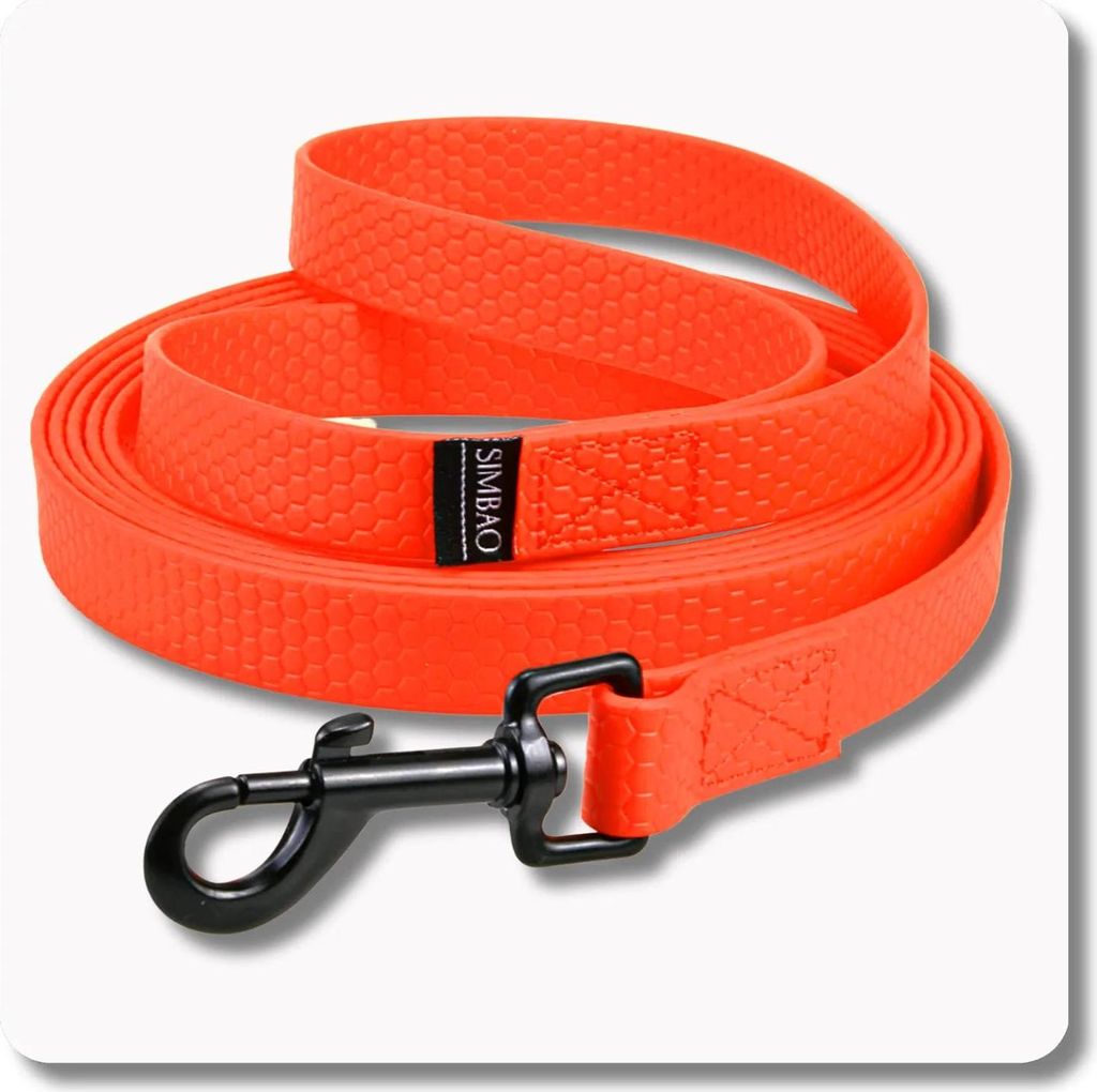 Wasserdichte ORANGE Leine - 1,5 m, 86 MM TWISTLOCK - Hund 15-80 kg