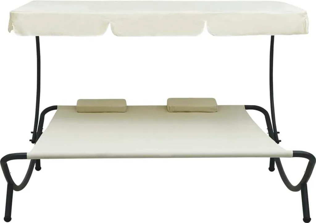 Lettino con Tettuccio Bianco Crema: il Must-Have dell'Estate