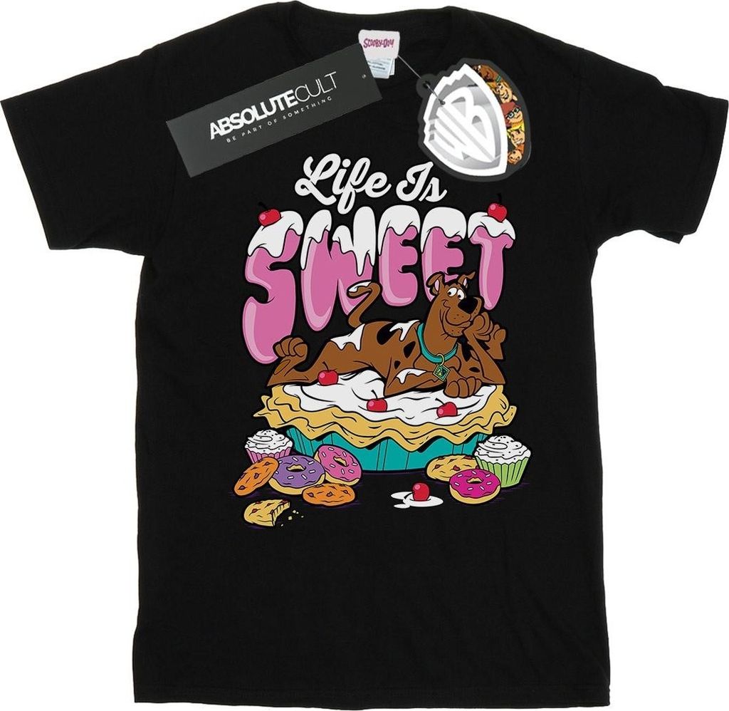 Scooby Doo - "Life Is Sweet" T-Shirt für Herren BI1449 (3XL) (Schwarz)