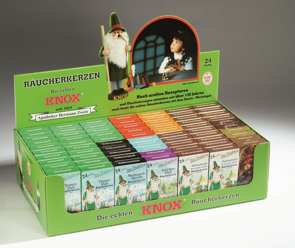 Zubehör Räucherkerzen Display mit 70 Packungen BxTxH= 47x24x13cm NEU