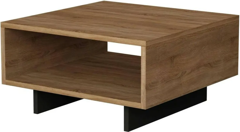 Tavolino Basso Elvira Dmora 60x60 cm Antracite - Design Minimalista