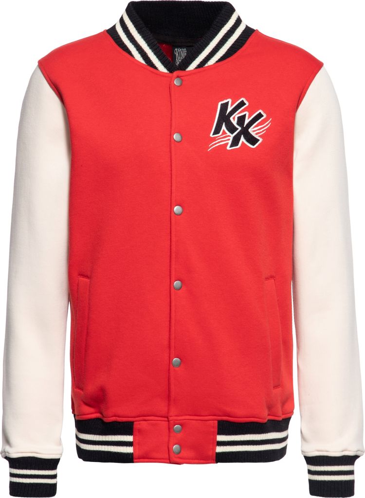 King Kerosin College Jacke - Rebel Rot 3XL
