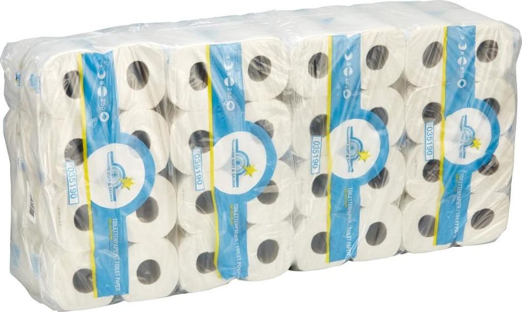 Toilettenpapier Tissue 3-lagig naturw. 64 Rollen