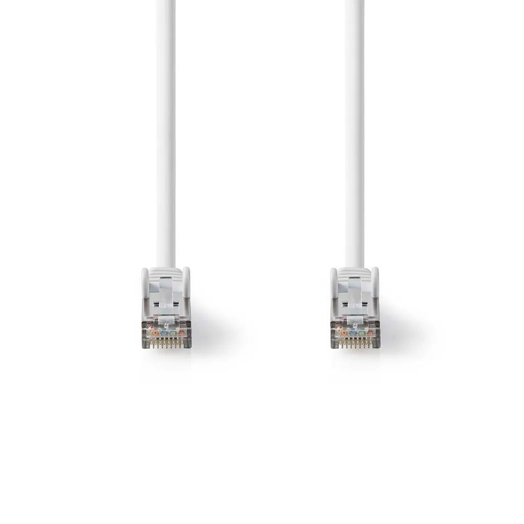 Câble Ethernet 15m Cat 8.1 S/FTP contre les interférences réseau Blanc