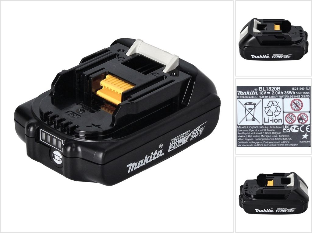 Makita 197254-9 Akku-BL1820B Li 18V 2.0Ah Produktbild 