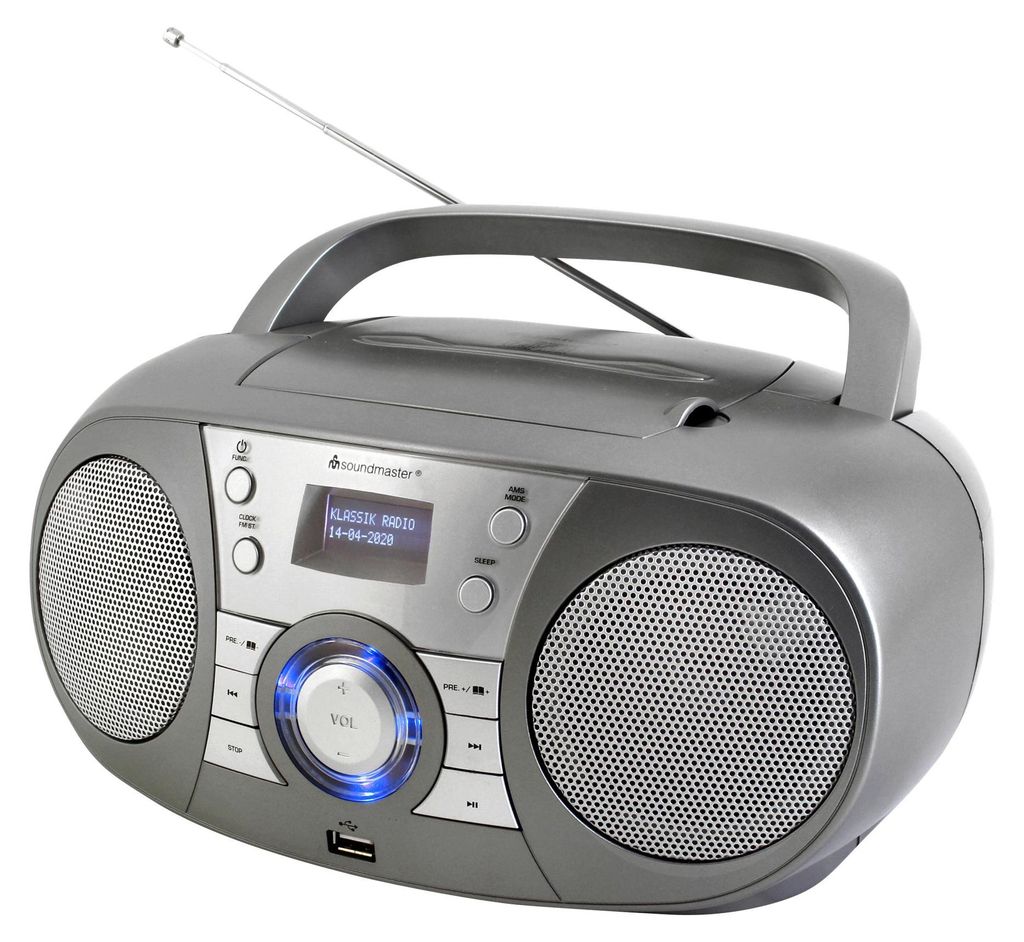 Soundmaster SCD1800TI, Persönlich, DAB+, FM, 2 W, LCD, Produktbild 