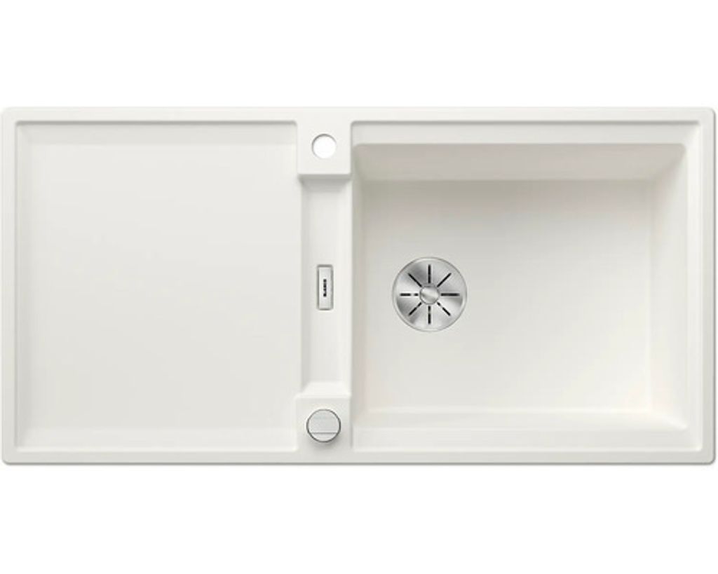 BLANCO ADIRA XL 6 S Einbauspüle SILGRANIT weiß ab 60 cm mit Ablauffernbedienung, mit Zubehör - inkl.