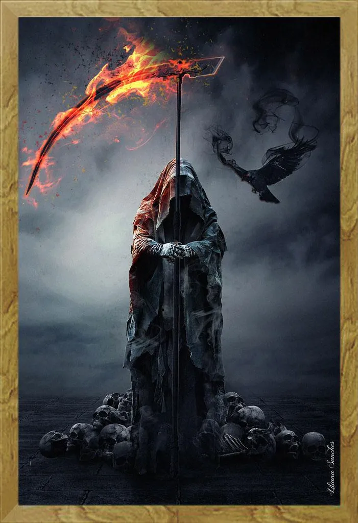 Sanches Liliana Poster Reapers Raven + Cornice Shinsuke Maxi Rovere