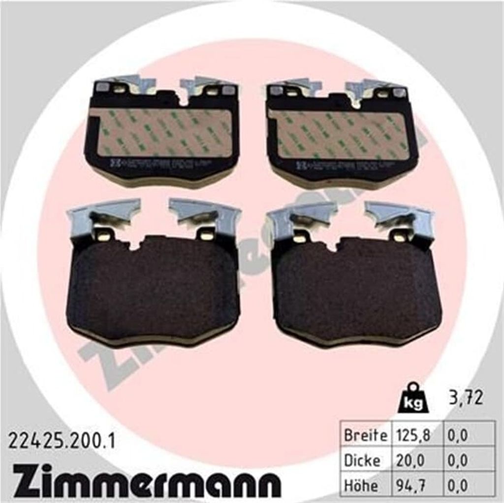 Zimmermann Bremsbeläge für BMW Toyota