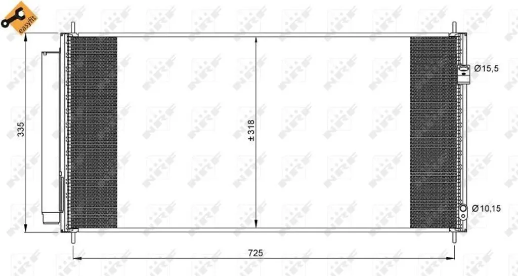 Réparer Fuite Clim Honda Jazz Insight : Condenseur NRF 35943 Fiable