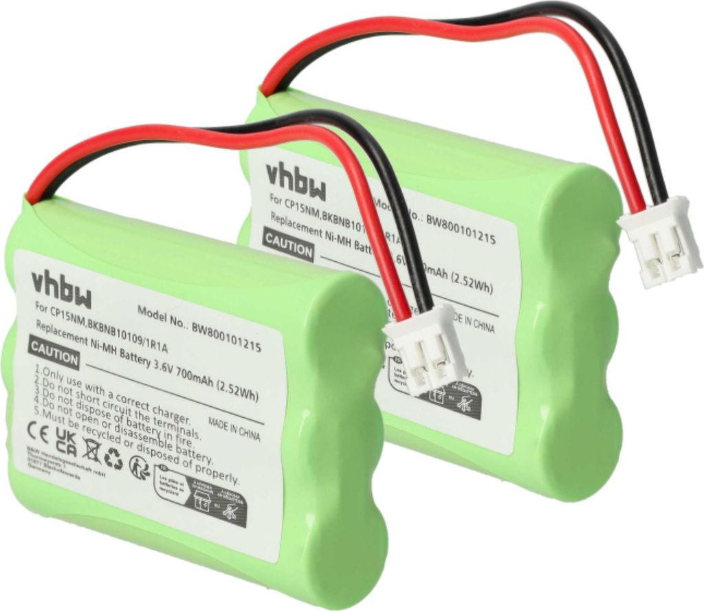 vhbw 2x Akku kompatibel mit Aastra DT292 schnurlos Festnetz Produktbild 