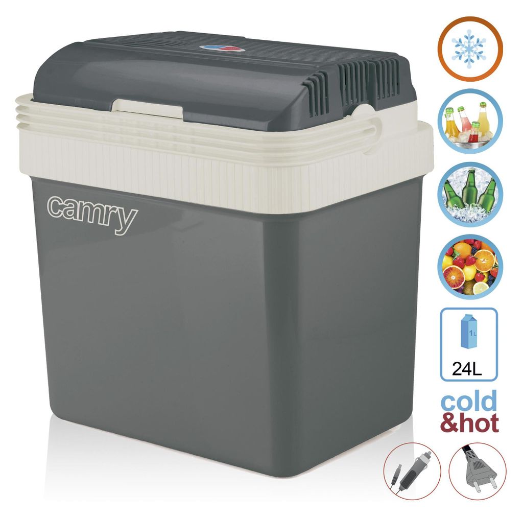 Camry Premium CR 8065 24L Kühlbox Elektro Grau  Weiß Produktbild 