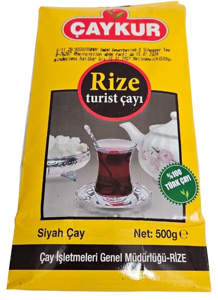 Original Türkischer Schwarzer Blatt-Tee Caykur Rize Turist 1kg