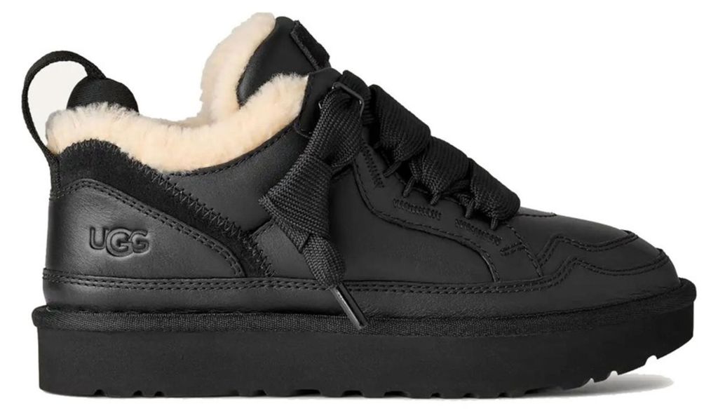 Ugg Lowmel Leather Sportschuhe Schwarz EU 38 Damen Schwarz Produktbild 
