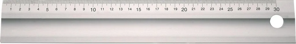 Règle aluminium 1000mm anti-glisse avec poignée section 50x5 mm