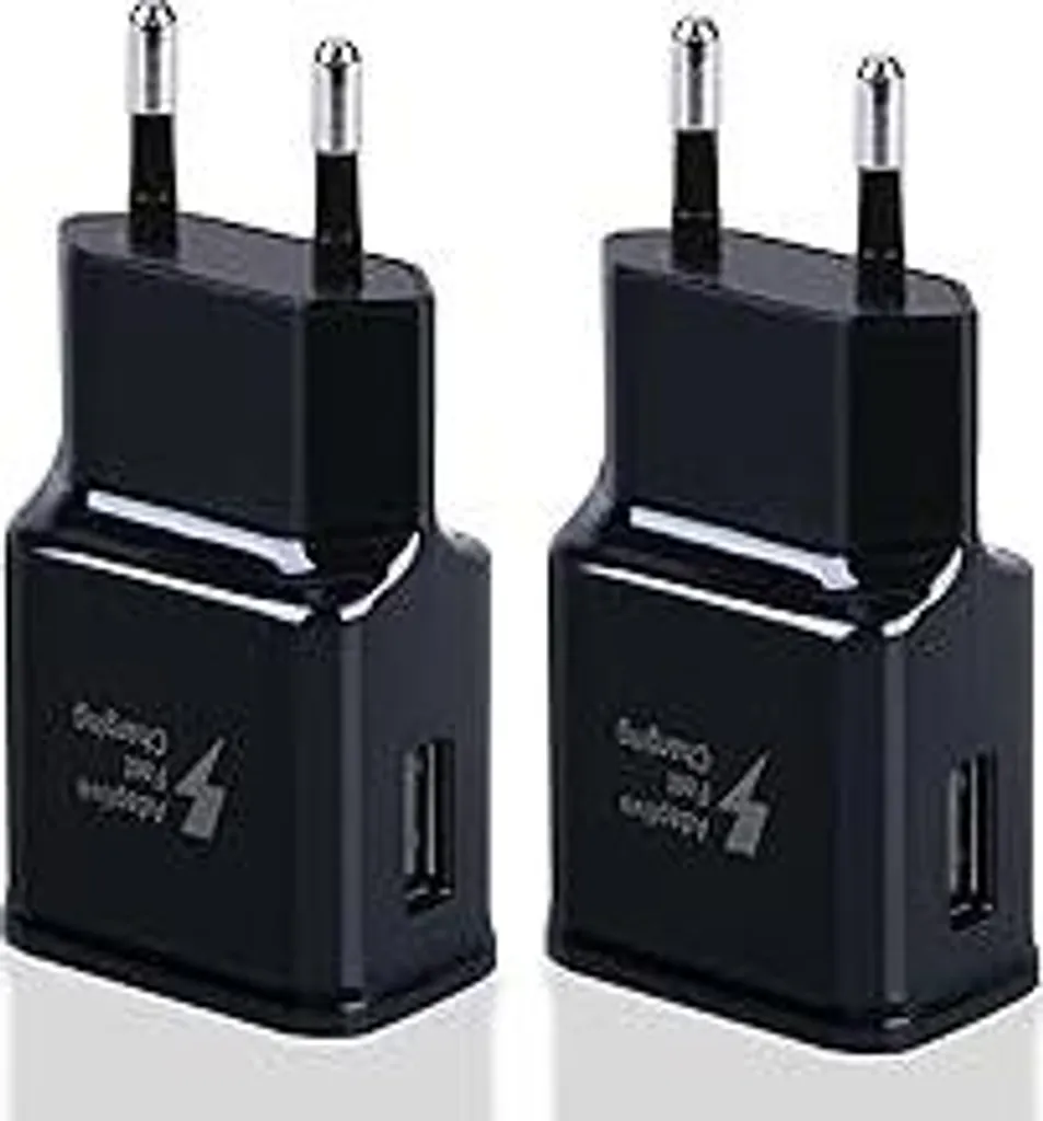 Confezione da 2 caricatori USB, caricatore rapido adattivo, adattatore di alimentazione per Samsung Galaxy S21 S20 S10 S7 S8 S9 Plus, Note 8/9, A13 A14 A15 A35 e altri smartphone/dispositivi, ricarica rapida - 1