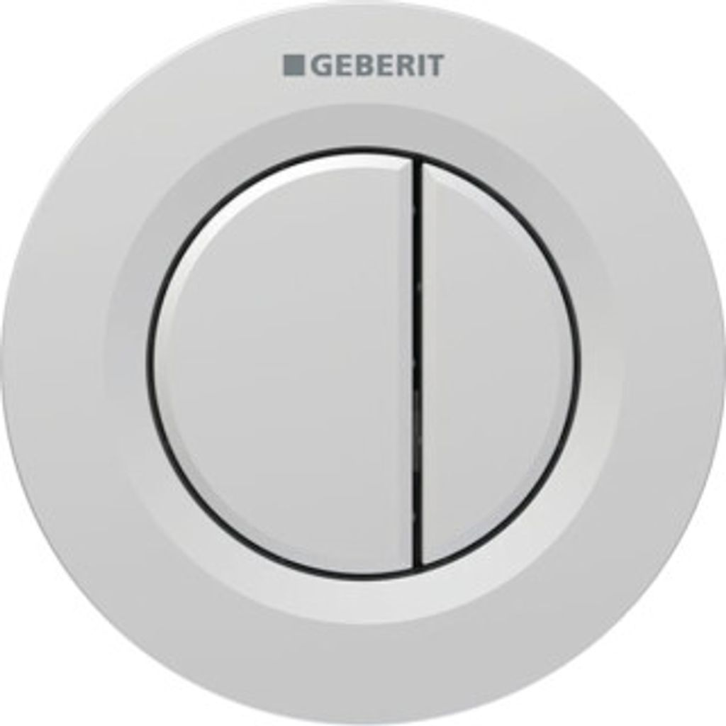 Geberit Spülsysteme - Fernauslösung der Spülung Typ 01, 2-Mengen-Spülung, easy to clean, Chrom matt 116.042.JQ.1