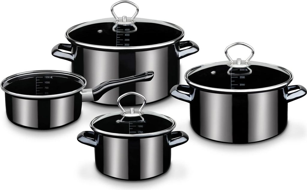 GSW Set de casseroles Profi-Black-Star 4 pièces, lavable au Image du produit 