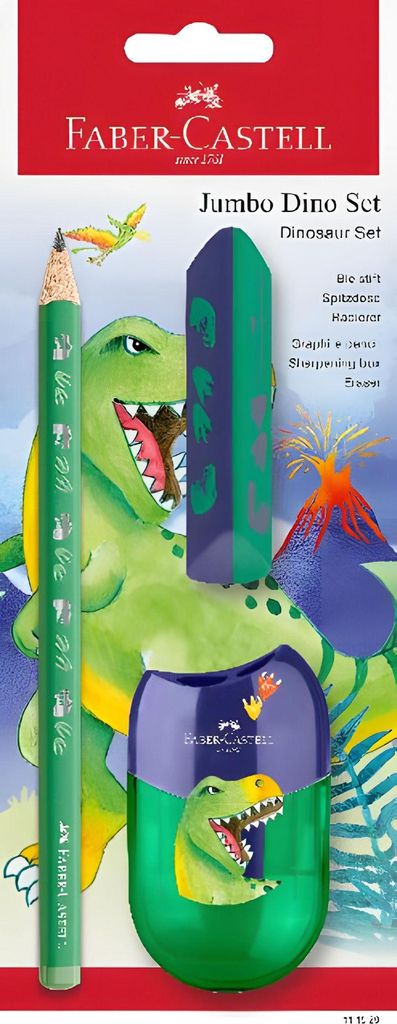 Faber-Castell 111529 FABER-CASTELL Set di scrittura Dino Immagine del prodotto 