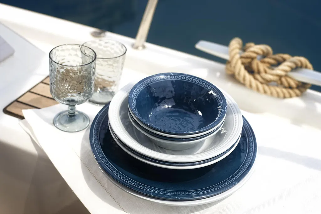 Set Piatti Dessert Marine Business Harmony Blue | 6 Pezzi Infrangibili - 2