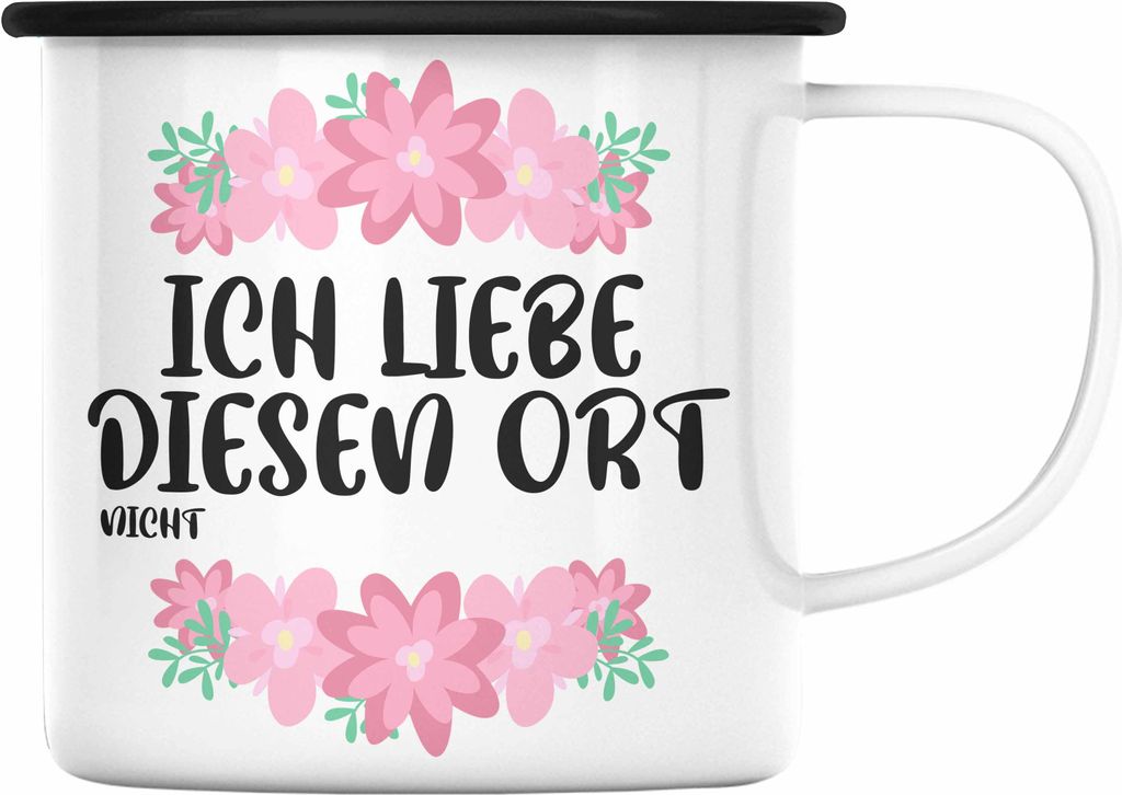 Trendation - Büro Emaille Tasse Lustig mit Spruch - Ich Produktbild 