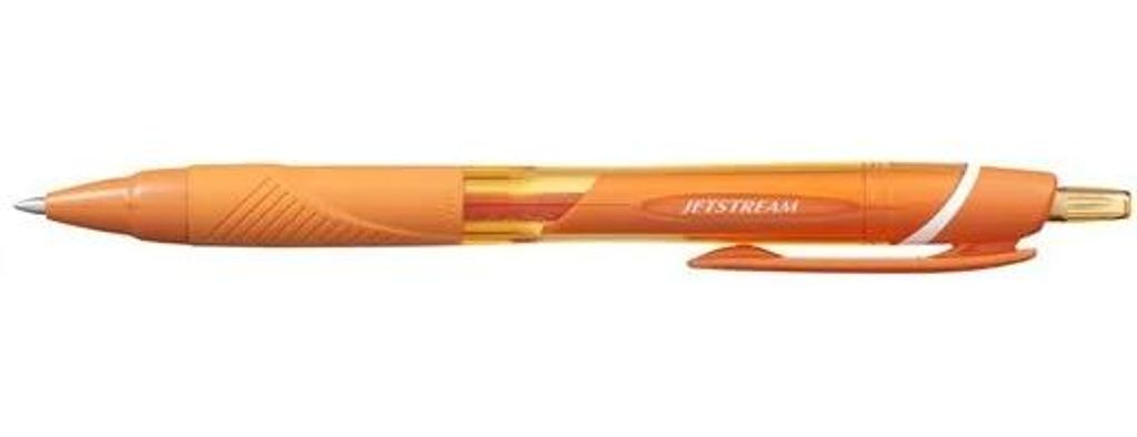 Guľôčkové pero, 0,35 mm, stláčací mechanizmus, UNI "SXN-150C Jetstream", oranžové