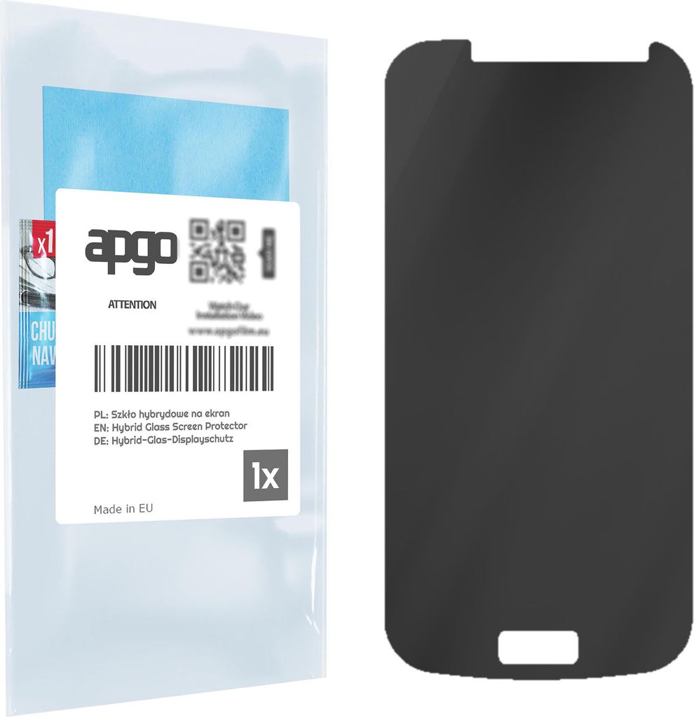 apgo Displayschutzglas Anti-Spähen Schutzglas für Samsung Galaxy S4 mini i9190 - Blickschutzglas Bildschirmschutz, 7H Hybrid Schutzglas mit Keram...