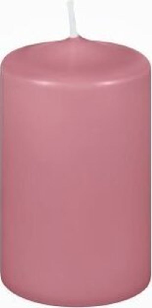Premium Stumpenkerzen Staubrosa 100 x 60 mm, 1 Stück