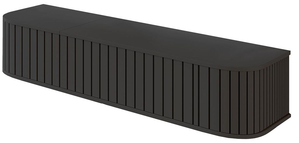 Schminktisch ZYLIO Schwarz 80 cm breit aus laminierter Produktbild 