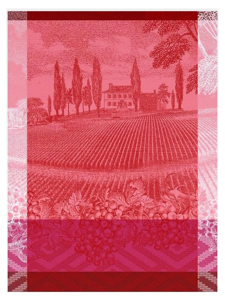 Geschirrtuch - VIGNOBLE rot
