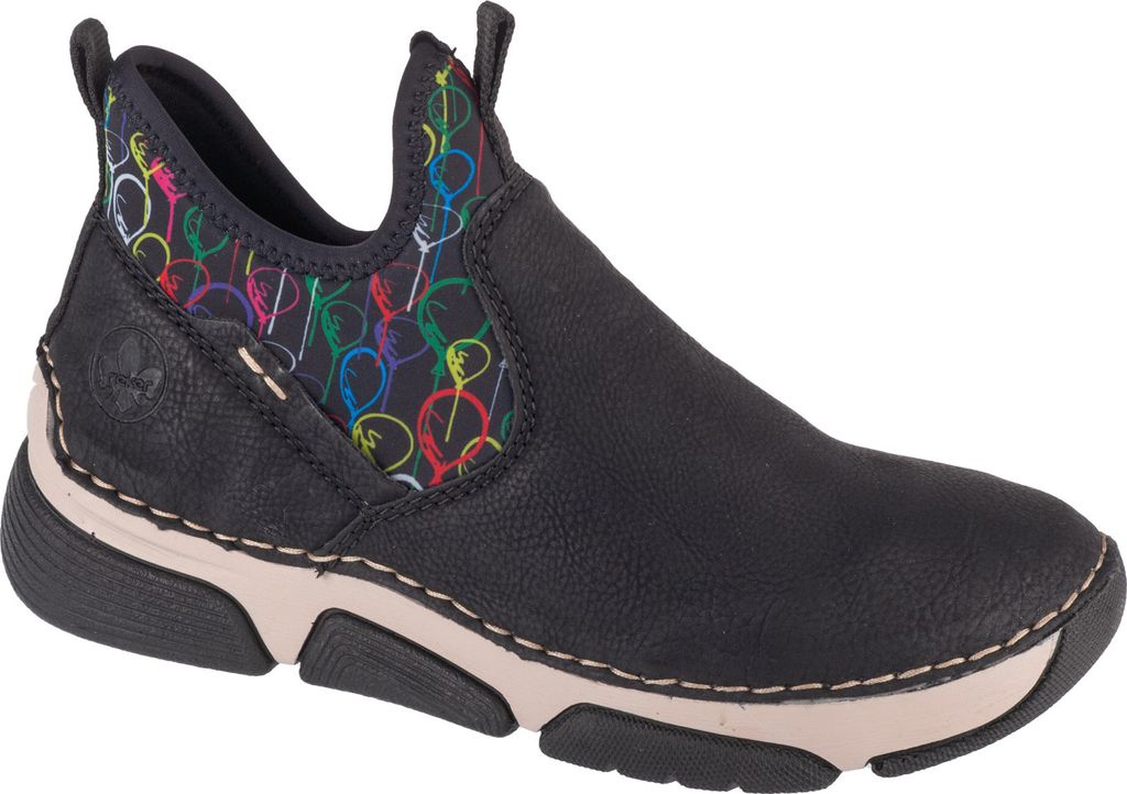 Rieker Booties 45957-00, Schnürschuhe, Damen, Schwarz Produktbild 