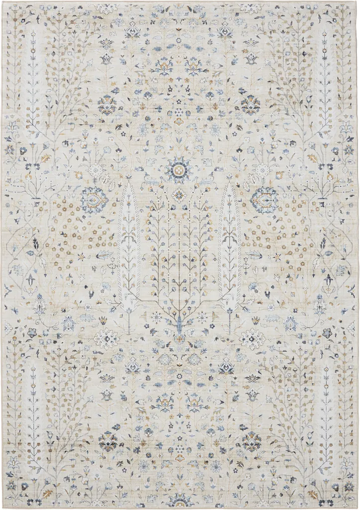 Tapis XXL 300x400 cm pour Grand Salon - Interiyou Gent Beige Style Moderne