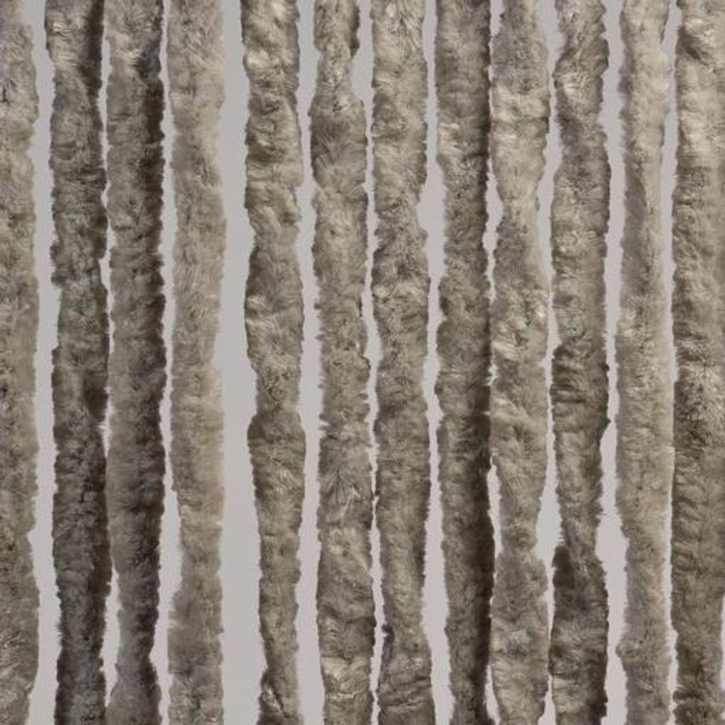 Denl Fliegengitter Türvorhang Cattail Grau 90x220cm - Hochwertig, Waschbar & Kürzbar
