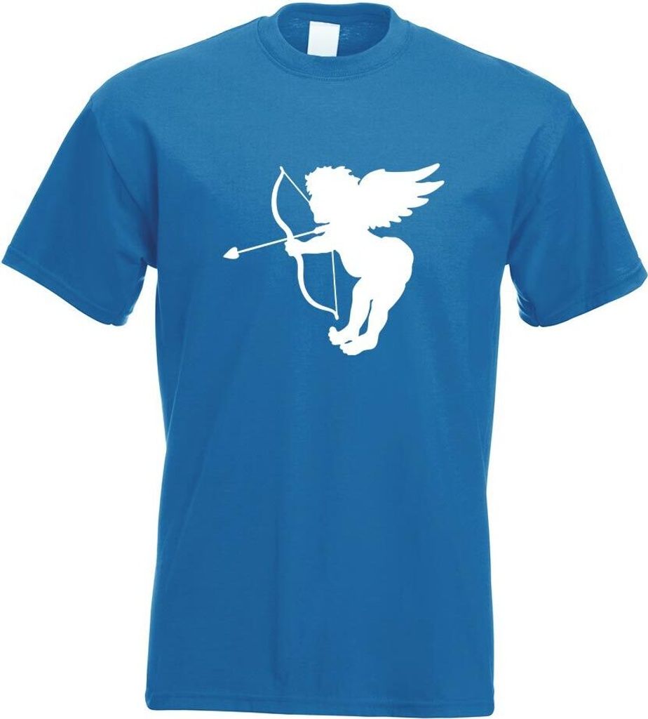 Kiwistar - T-Shirt - royal - Engel - Liebesengel - Amor Motiv Bedruckt Funshirt Design Print - mit Motiv Bedruckt - Funshirt Design - Sport - Freiz...