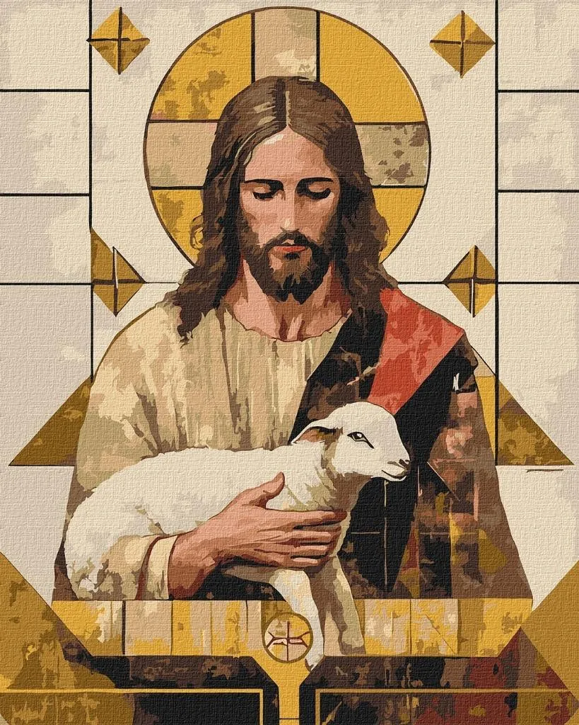 Réussir son tableau avec la peinture par numéros Géométrie Łask 40x50cm