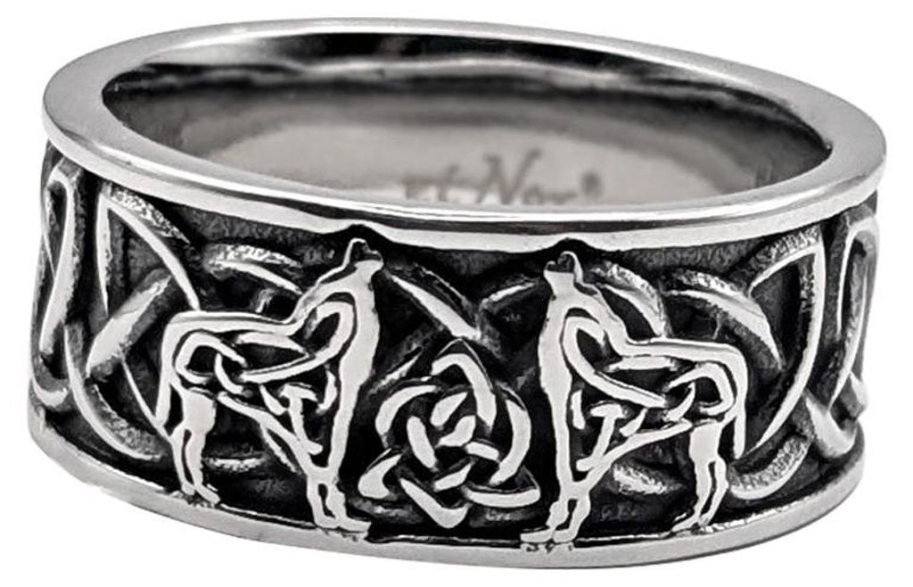 Ring „Keltische Wölfe“ 59 (18.8 mm Ø) Produktbild 