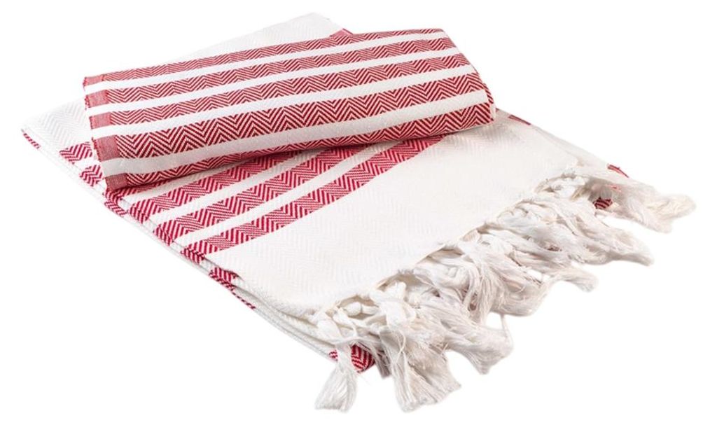 ARTG - "Hamamzz Dalaman" Handtuch LT3944 (Einheitsgröße) (Weiß/Feuerrot)