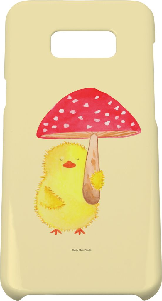 Mr. & Mrs. Panda Samsung Galaxy S8 plus Handyhülle Küken Fliegenpilz - Gelb Pastell - Geschenk, Ostern, Frohe, Cover, Hülle, Handycover, Ostergr...