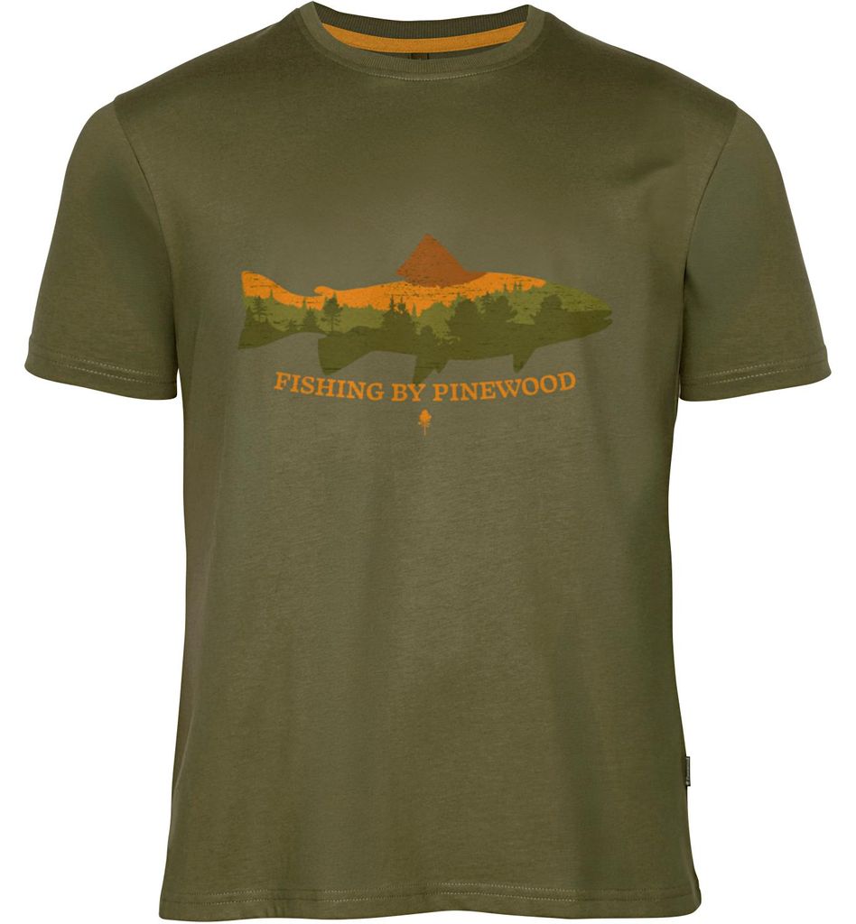 Pinewood Fish T-Shirt Herren (Green) Größe L