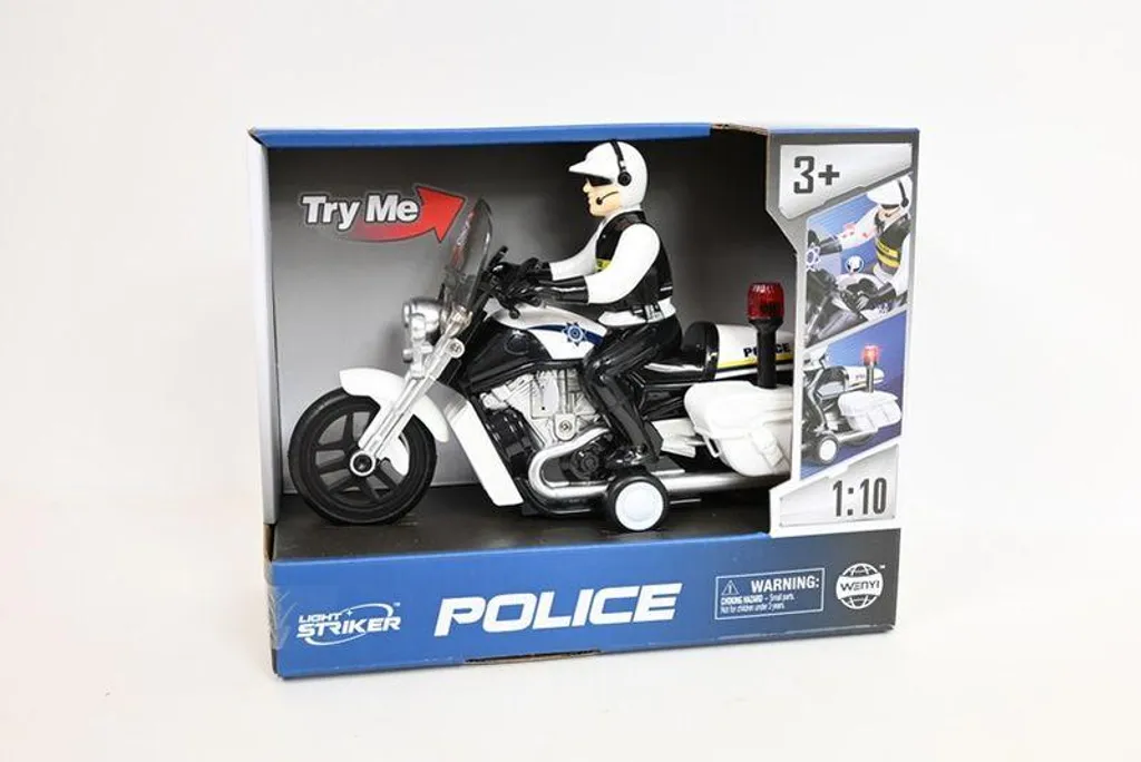 Motocyclette de police robuste anti-choc pour enfants curieux Q10172