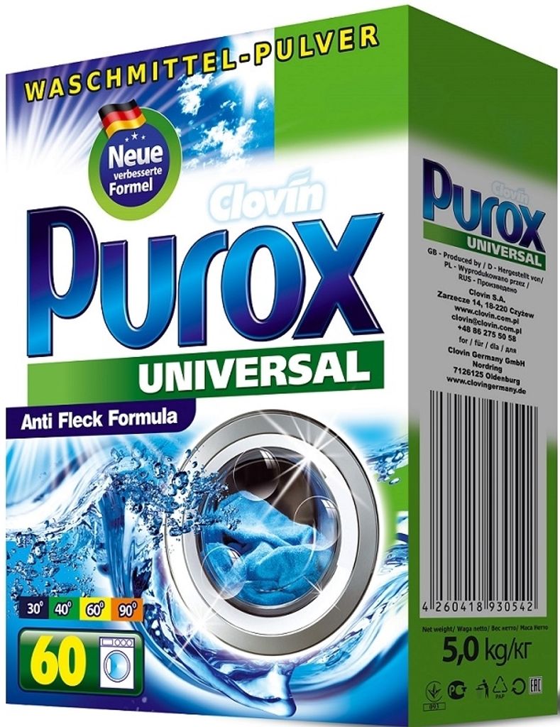 Purox Allzweck-Waschpulver, 5 kg Produktbild 