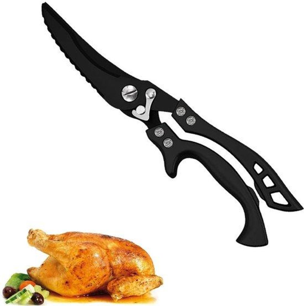 Schneidmesser für Vogel - Ergonomische Handgriff - Schwarz - Edelstahl
