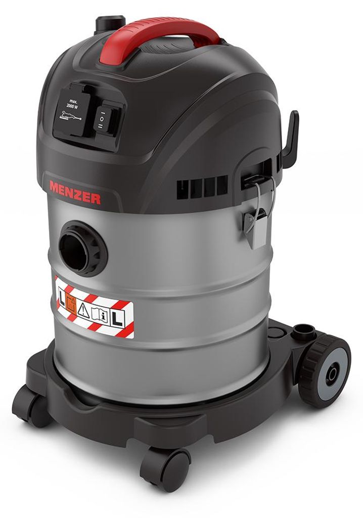 MENZER Sicherheitsstaubsauger (Nass- und Trockensauger) VCL 320 Antistatic, komplette Antistatikausrüstung, Staubklasse L, 20 Liter