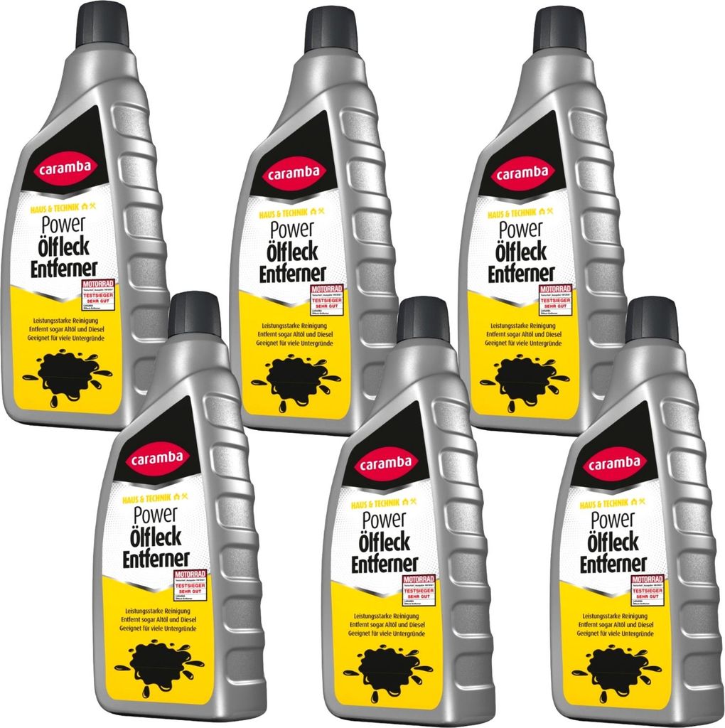 6x Caramba Ölfleck-Entferner 6L Gel Öl Fleckentferner Öllöser Ölfleckentferner