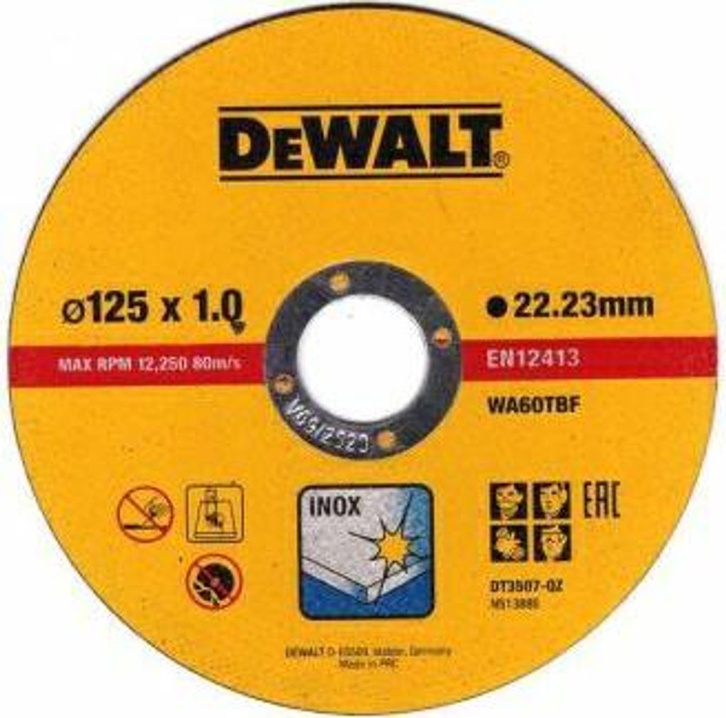 Dewalt Metallscheibe 125X1,0Mm /10Stk. Metallbox Produktbild 